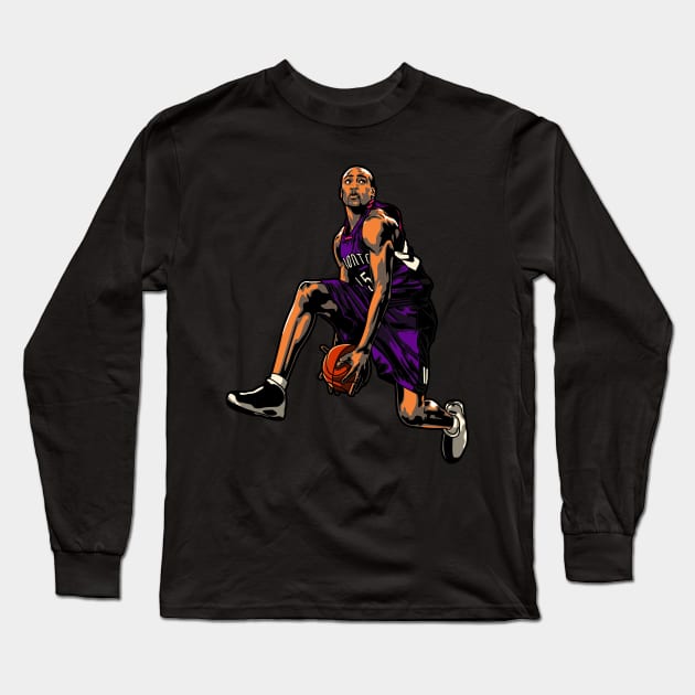 Vince Carter Long Sleeve T-Shirt by lazartemarjun